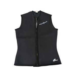 NeoSport 2.5mm Neoprene Wetsuit Vest Black Front Zip Sleeveless Mens Medium